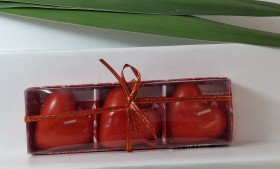 شمع قلب 3 قطع