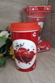 مج مع غطاء سيليكون