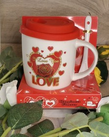 مج مع غطاء سيليكون