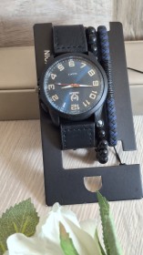 طقم ساعة مع اساور رجالي