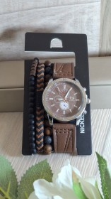 طقم ساعة مع اساور رجالي