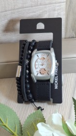 طقم ساعة مع اساور رجالي