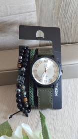 طقم ساعه مع اساور رجالي