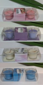 شمع قطعتين طقم زجاج